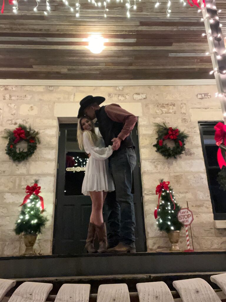 Addy's date event in Salado which consisted of Christmas shopping, hot cocoa, and line dancing!