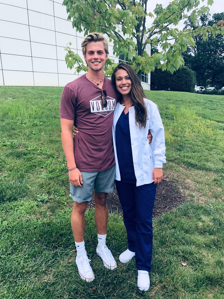 The couple supported each other during their time at JMU as Michael pursued a major in Geographic Science and Mackenzie a major in Nursing. 