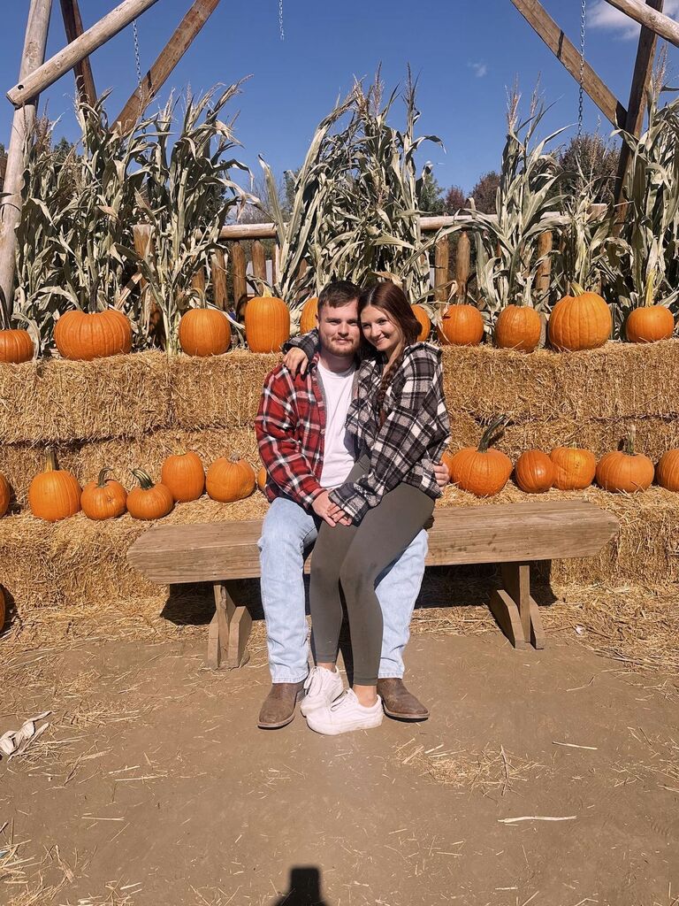 first time a the pumpkin patch!
