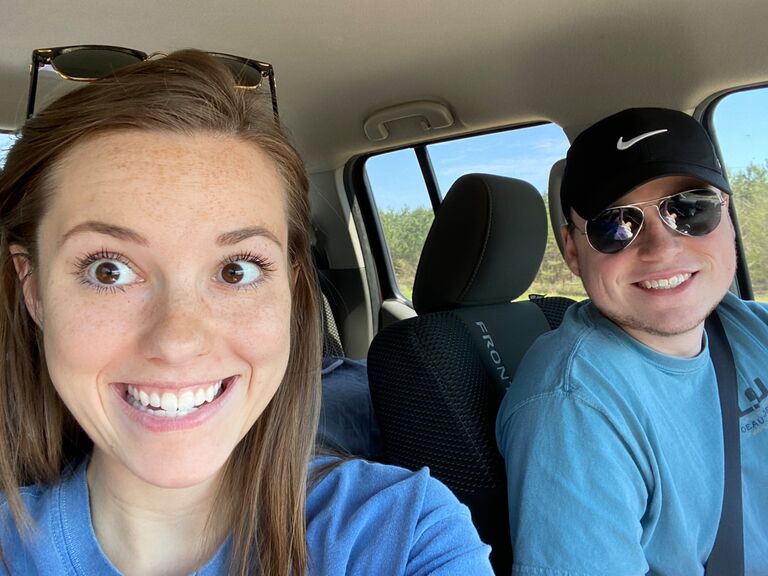 Our first trip to the beach together before the world shut down