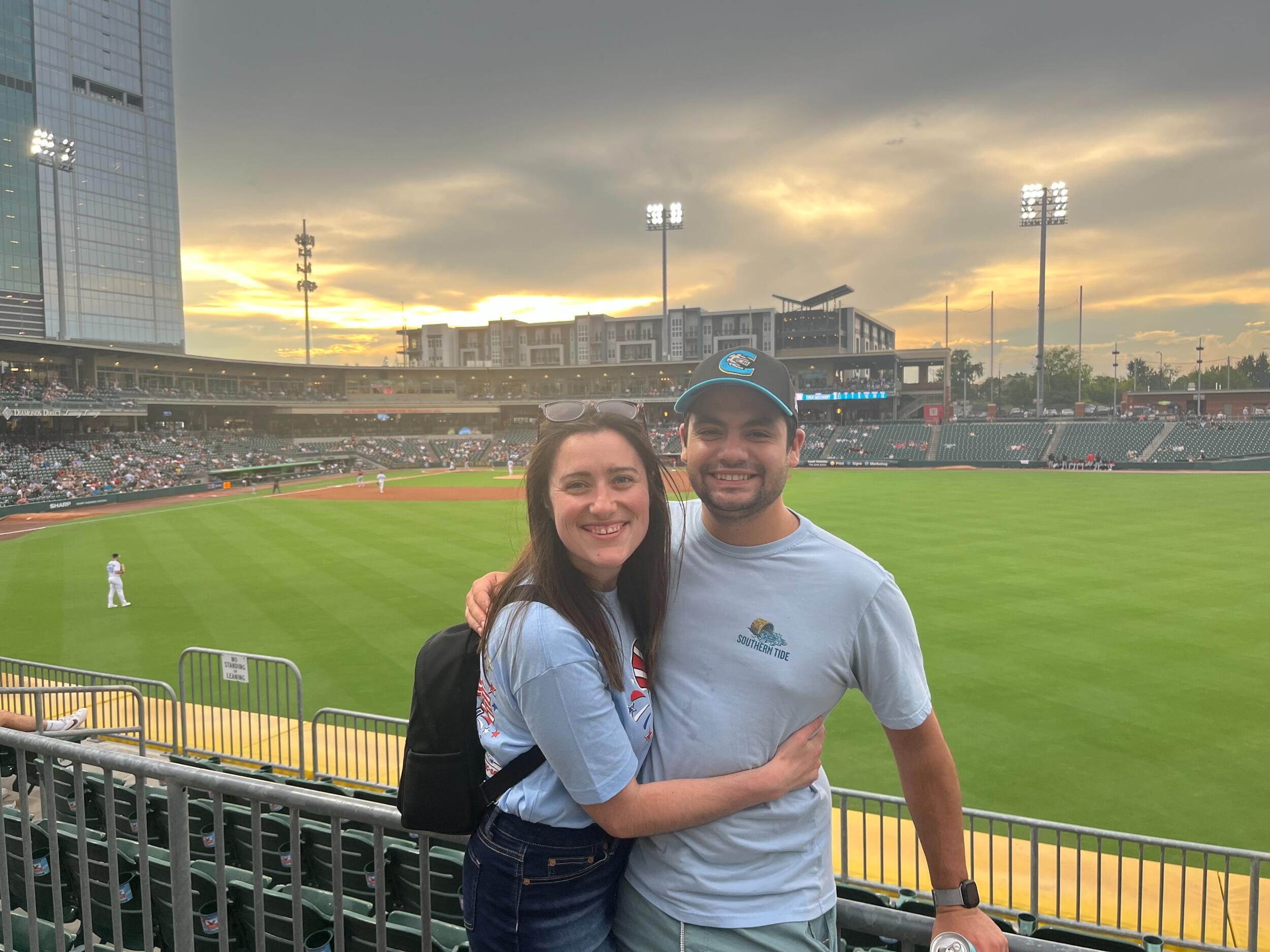 Charlotte Knights baseball game in our new city! 