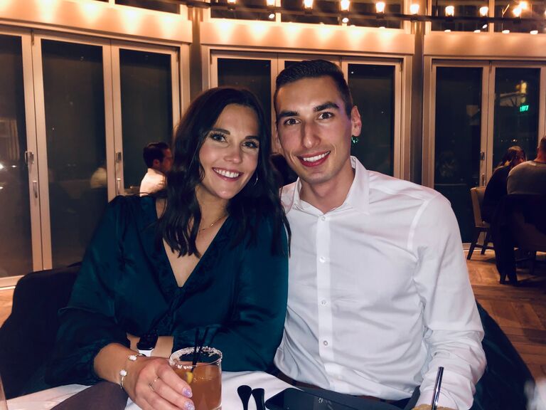Jake and Lydia celebrated their first Valentine's Day in Dallas at Ocean Prime.