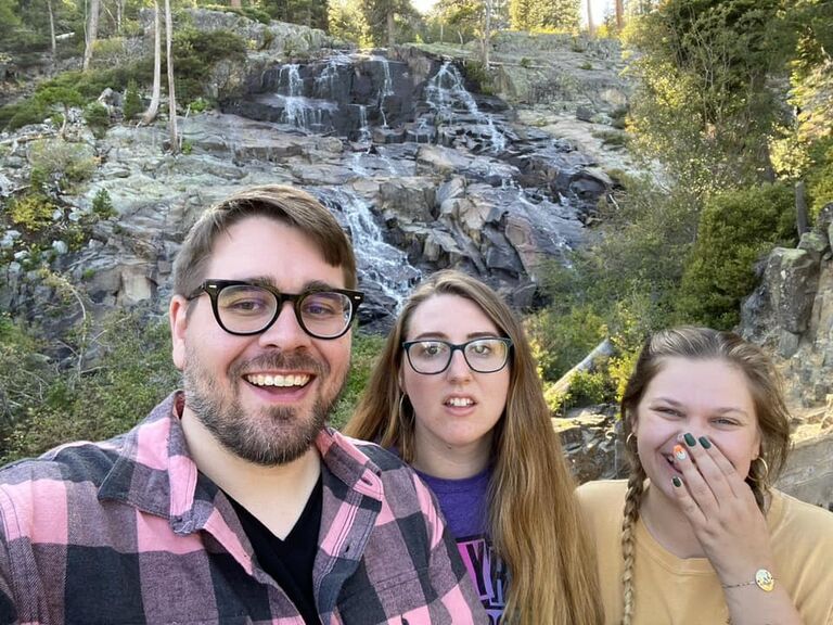 Hiking in Lake Tahoe while Mac had an infected wisdom tooth.
