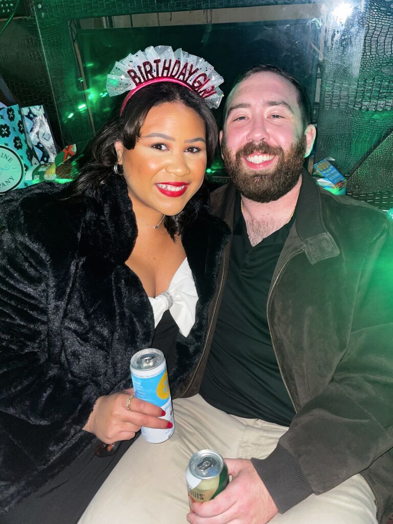 Surprise! Logan's surprised Bethany with a party bus on NYE for her birthday, a great way to start the new year. 