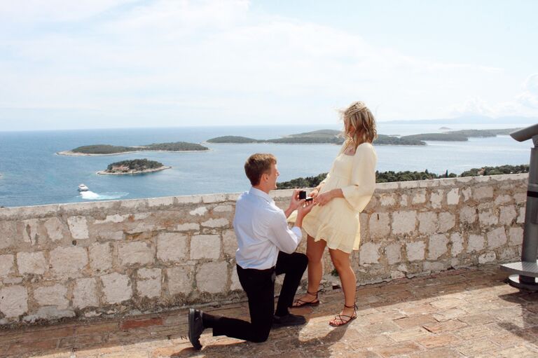 Proposal on the island of Hvar, Croatia! 