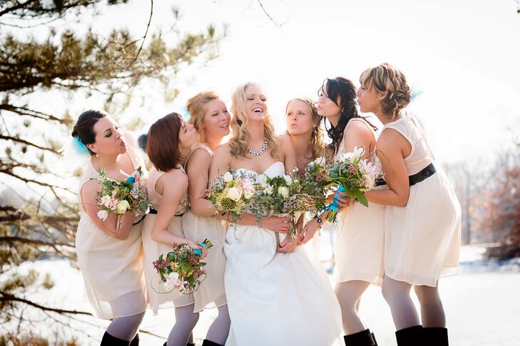 ivory bridesmaids