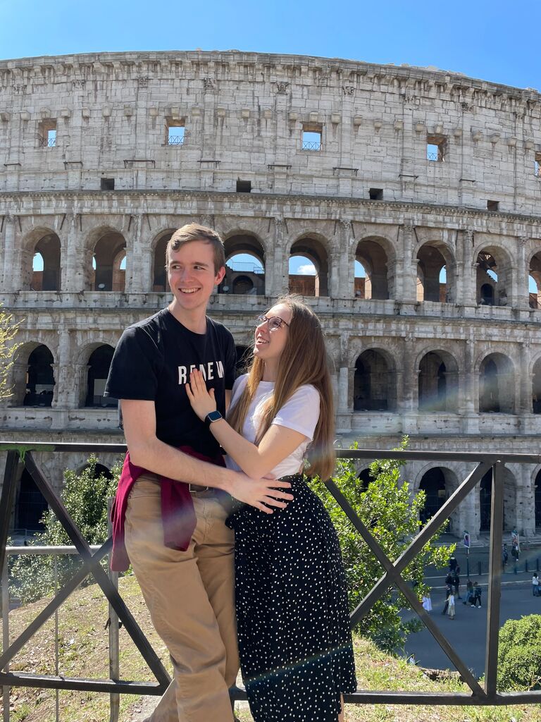 We studied abroad during the spring semester of our sophomore year, which included a visit to Rome for Easter with our friends! We visited many beautiful places together, and learned much about each other throughout our travels!