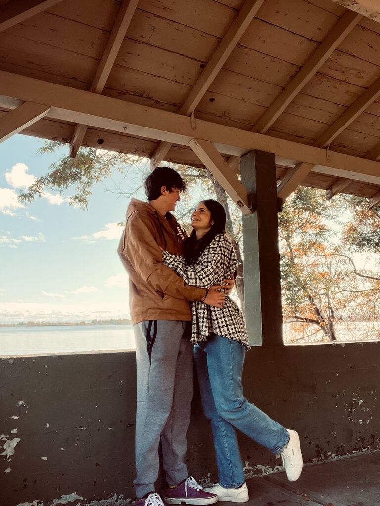 The day before we got engaged! Haley didn't suspect a thing.