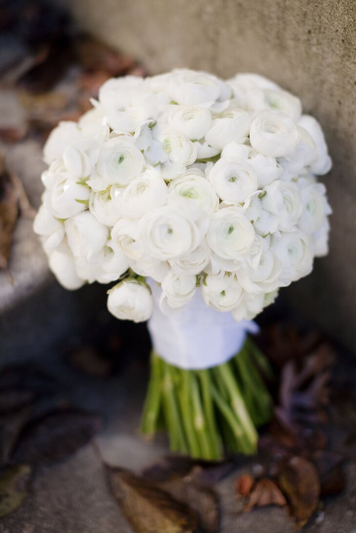 White Ranunculus Bridal Bouquet 7521
