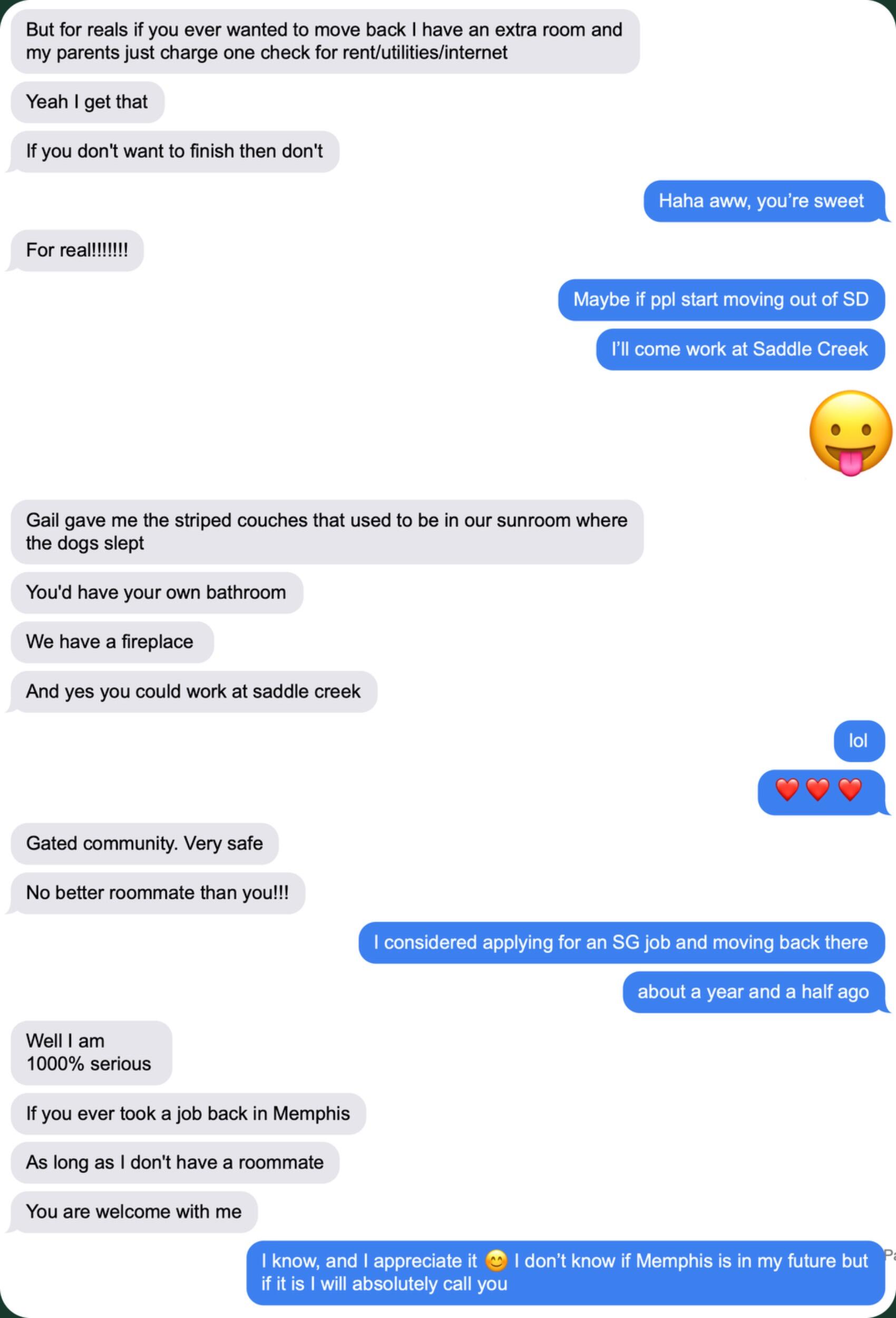 Kirsten invites Tyler to be her roommate a second time. Tyler considers it, and secretly longs to say yes, but is afraid of what would happen if he did.