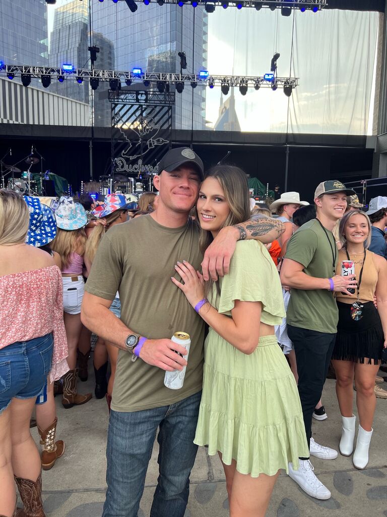 Riley Green concert in Nashville, TN! Stephanie and Dylan's last long distance visit before Stephanie moved back to CA. 