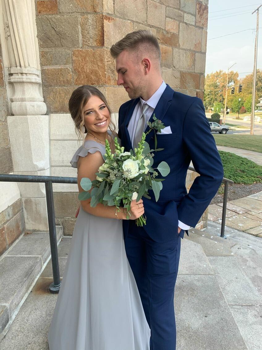 Madison and Alex stood up together in Morgan and Matt's Wedding