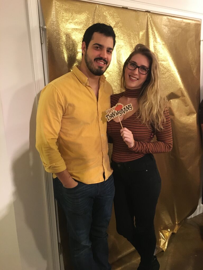 Thanksgiving party with friends 