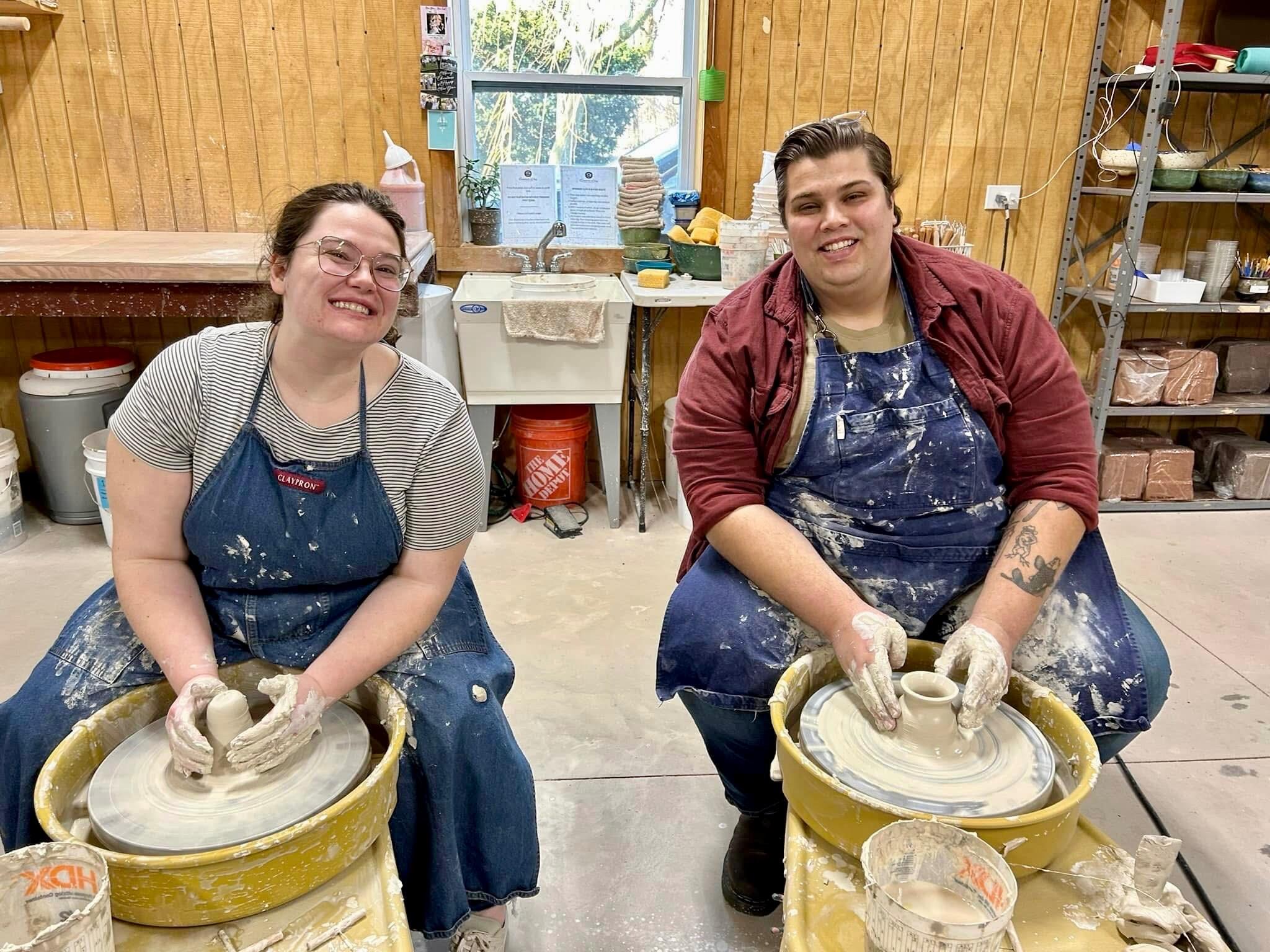 One of Lauren's Christmas gifts to Austin was a pottery class. They had so much fun!
