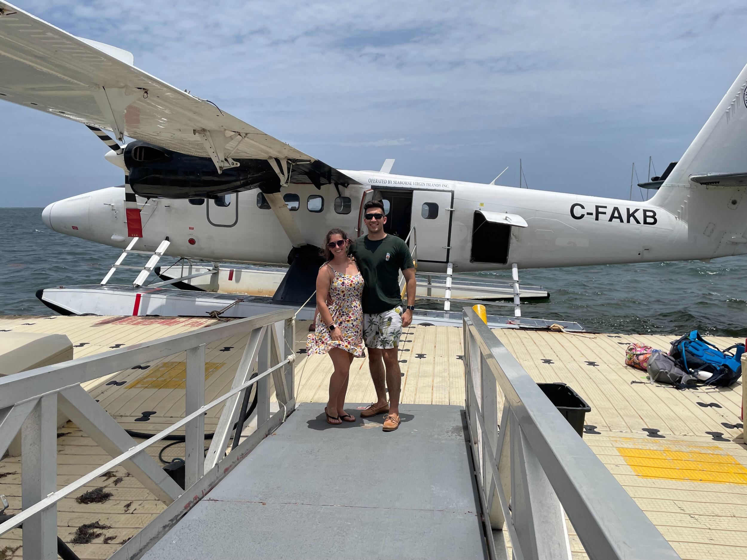 Our first vacation together! Just landed on St. Croix!