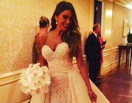 Sofia Vergara's Glamorous Two-in-One Wedding Look