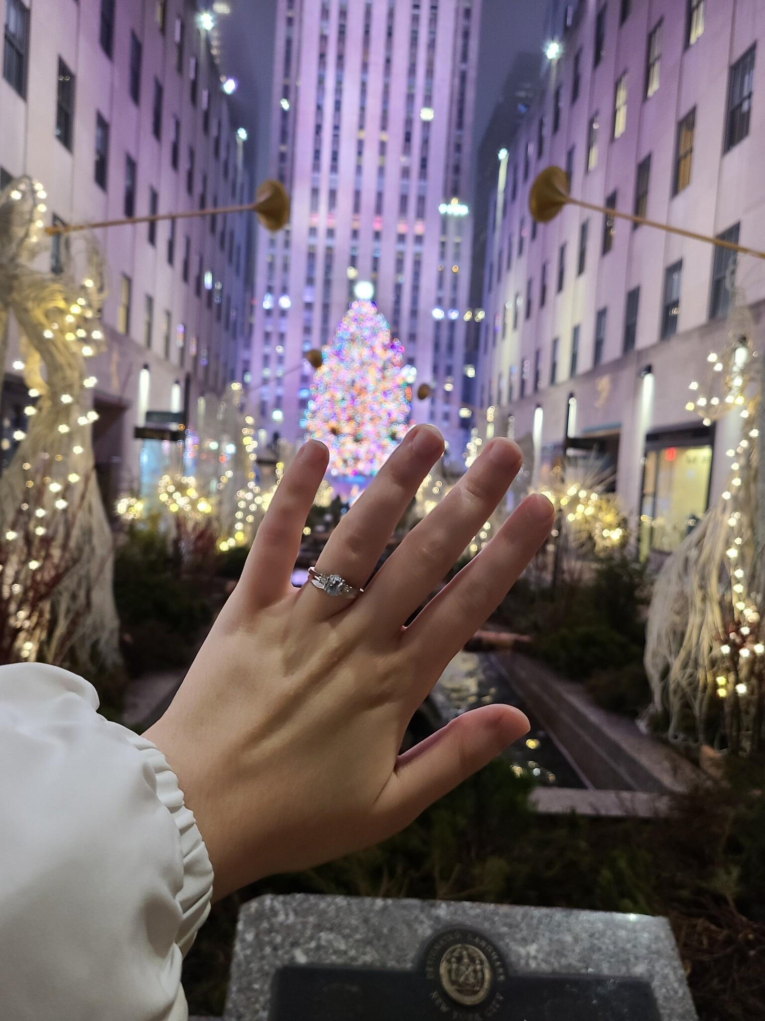 Arthur asked Christina if she would make him the happiest man on Earth, and she said YES!!!