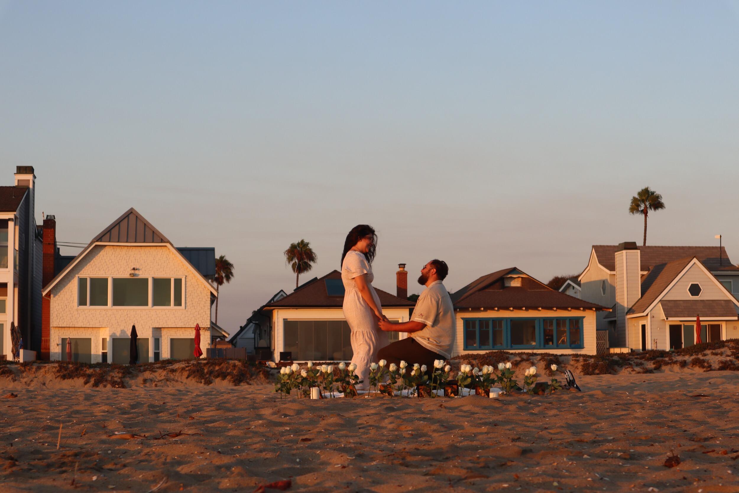 He asked.... She said Yes!
(At Sunset Beach)