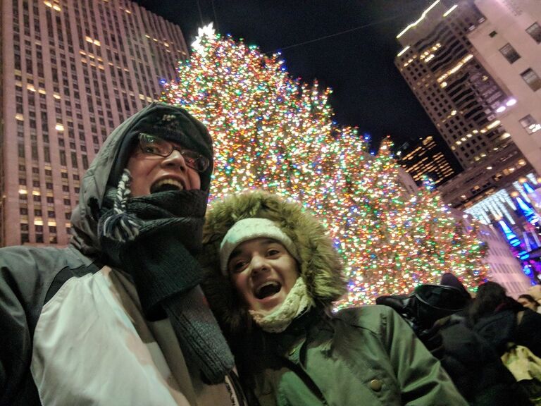 First time together in NYC during the holiday season. We went to all the main holiday spots, including the Rockefeller tree!