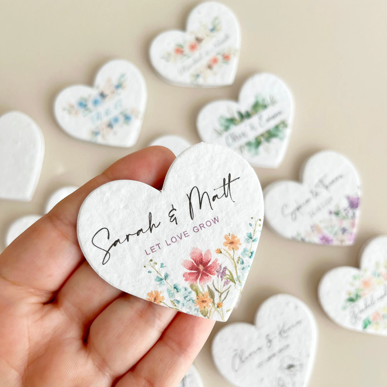 MyecoDesigns seed sachets for your wedding favors