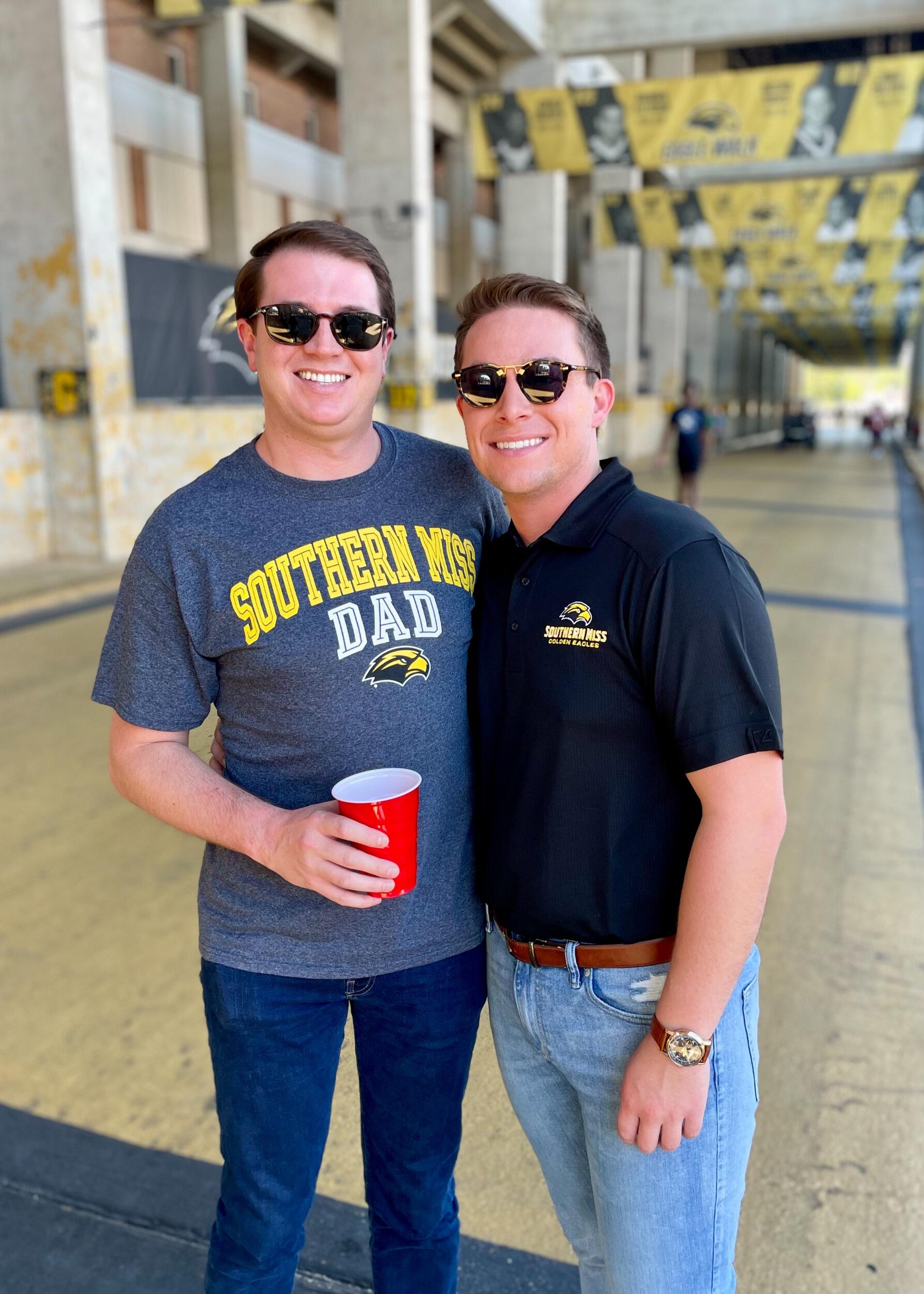 Homecoming in Hattiesburg! Checkout Harrison's t-shirt. Iconic! 