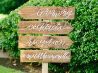 Wedding hashtag sign
