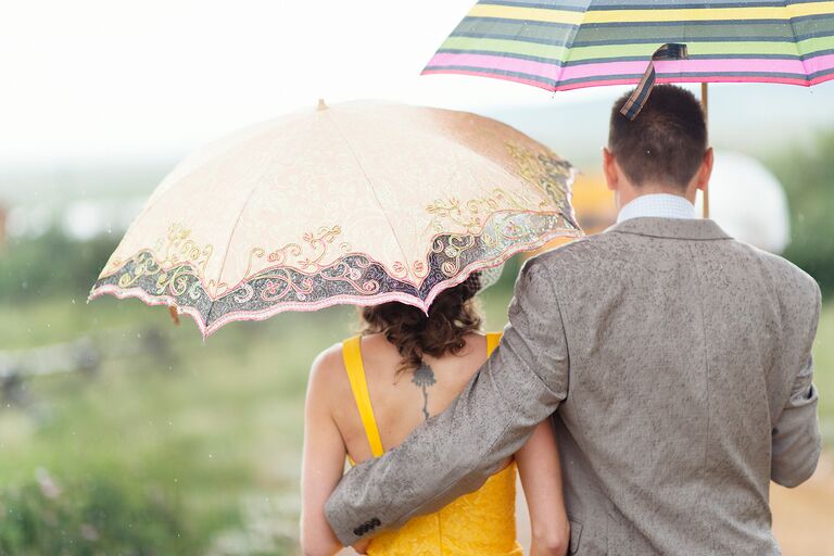 7 Rainy Day Real Wedding Photos
