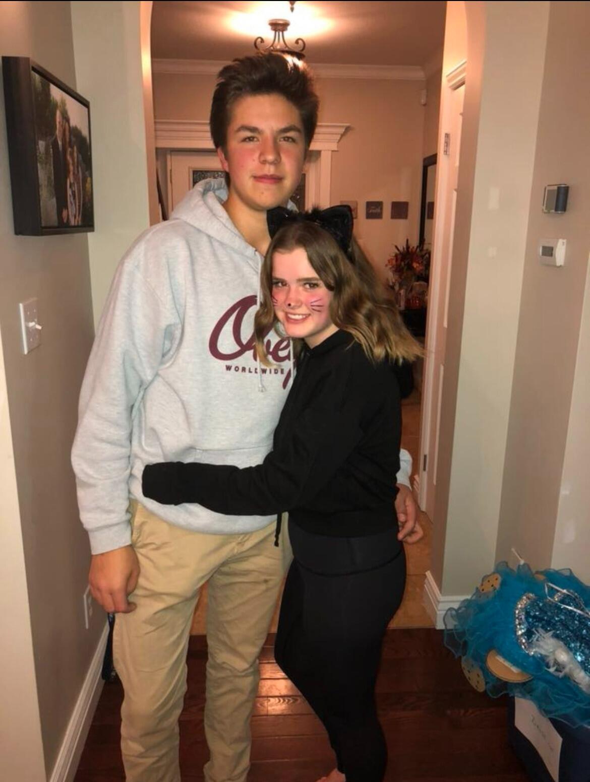 We met through mutual friends in grade 11 and started dating only a week into knowing each other! 