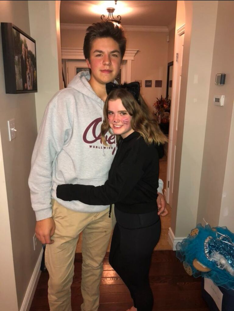 We met through mutual friends in grade 11 and started dating only a week into knowing each other!