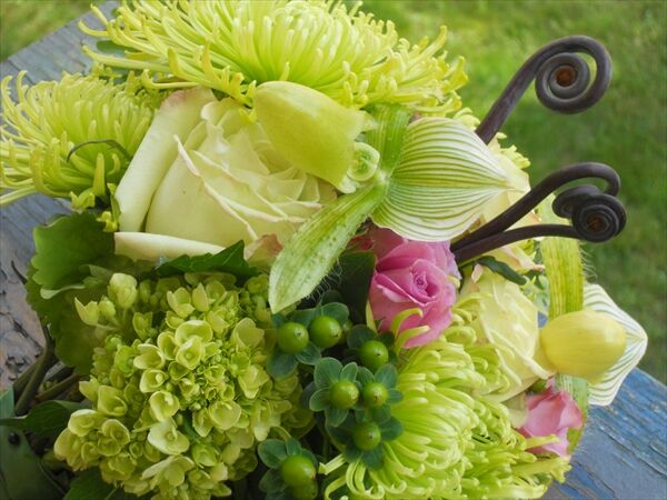 Wrapped Bouquet Cape Elizabeth Florist: Fiddleheads Flowers