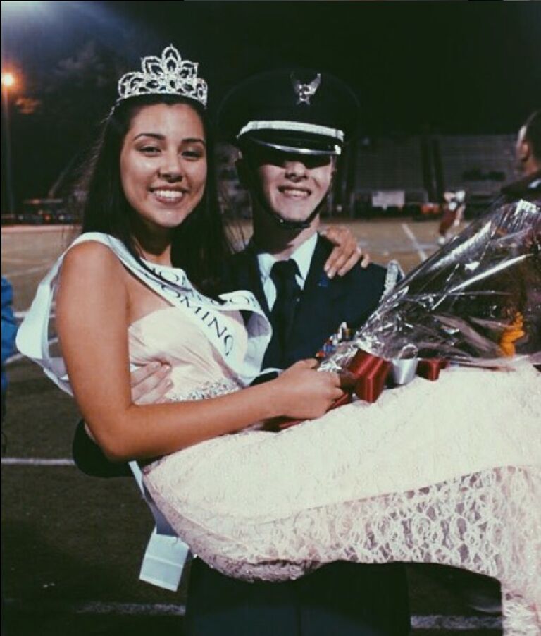 Isabel wins Homecoming Queen with Andrew being her escort (Her biggest fan)
