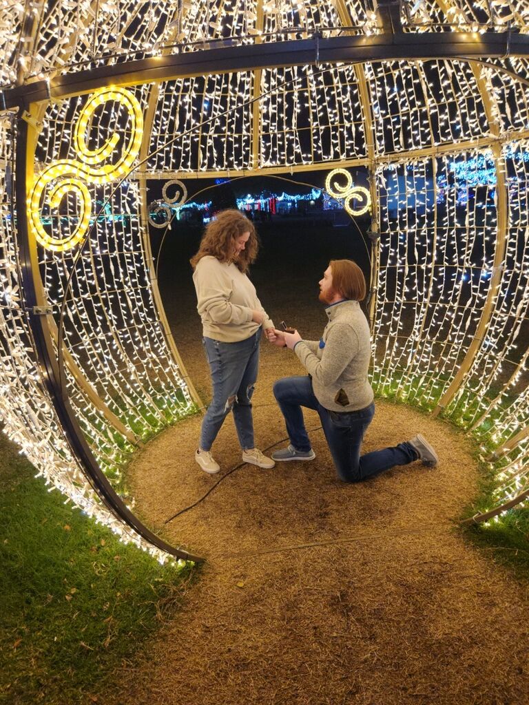 She said YES! (Right where we first met)