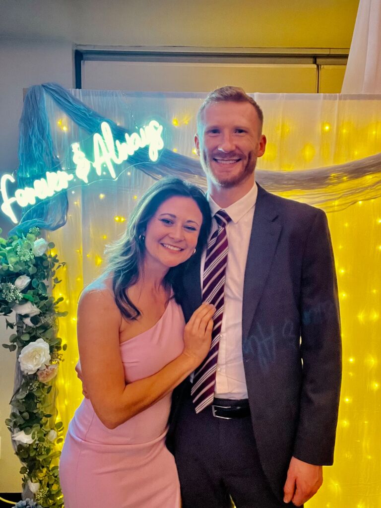 Our first wedding together! 
