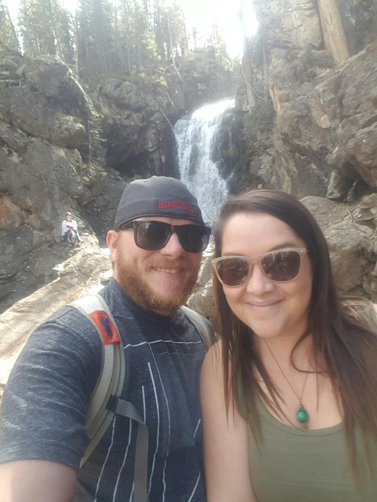 First unofficial date and anniversary - Em played hooky from work to go out with Bill that day on a waterfall hike. 