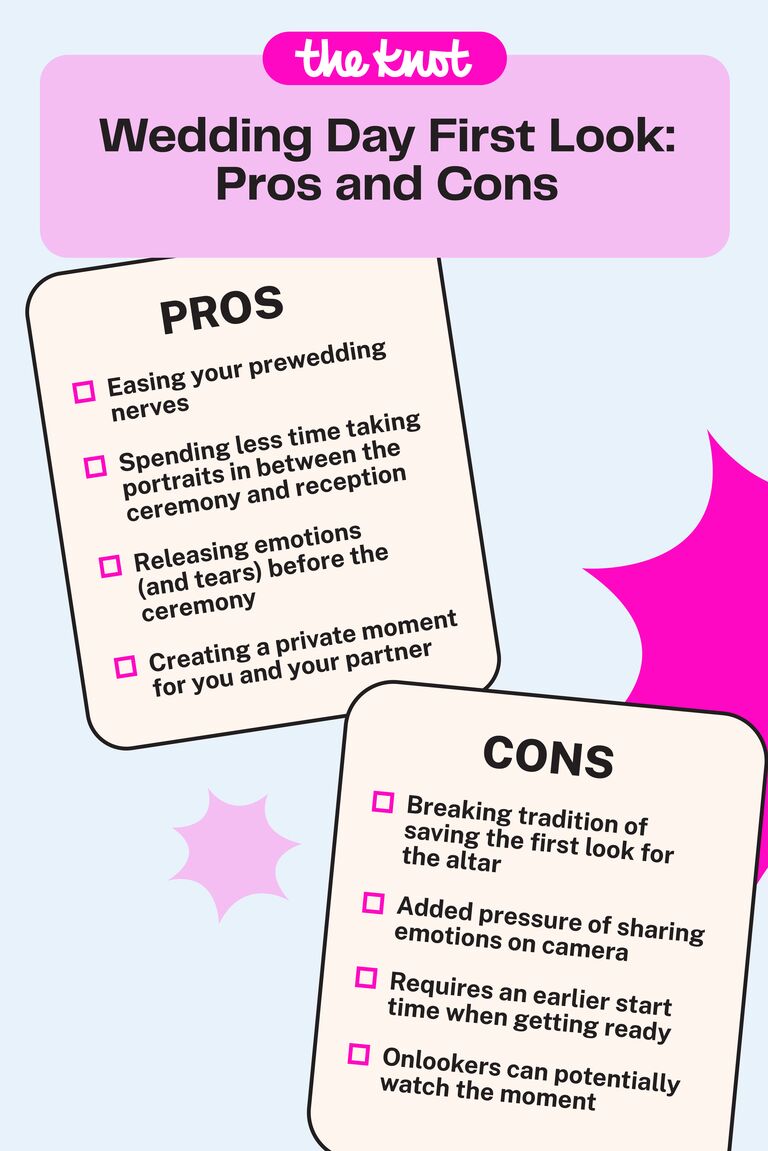 first look wedding pros and cons