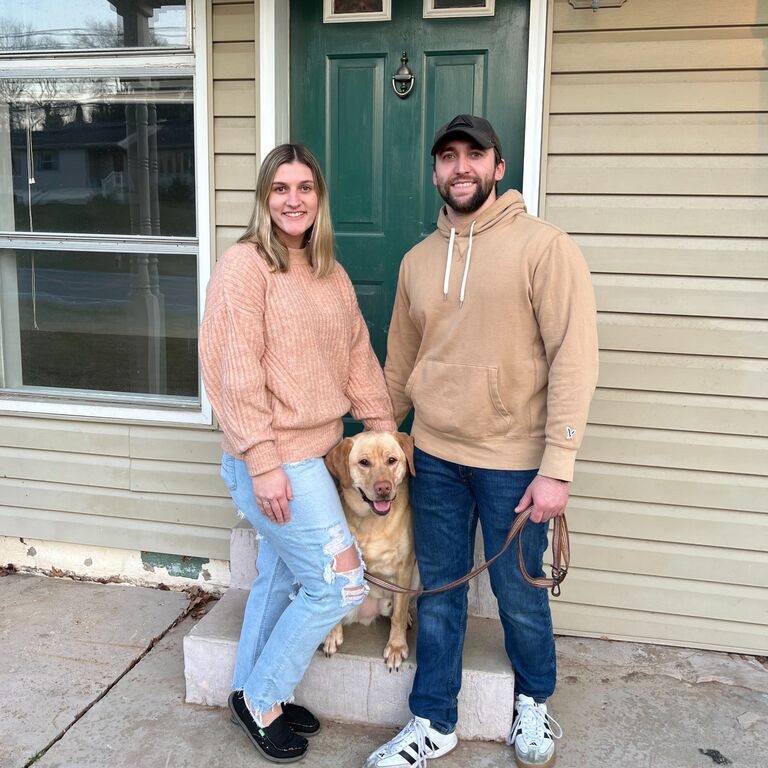 Eagerly bought our first home together!!