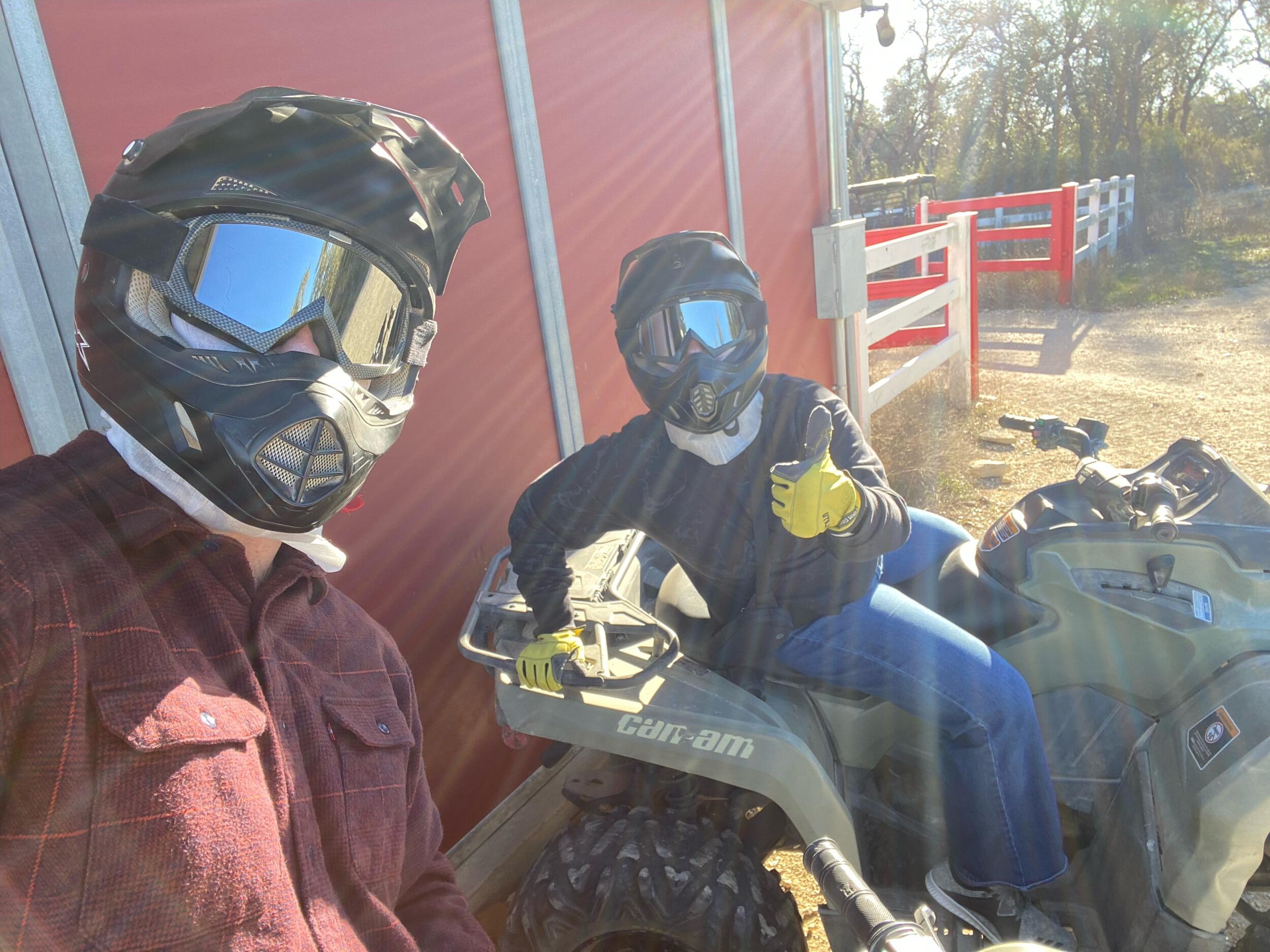 Super fun four-wheeler tour in Central Texas