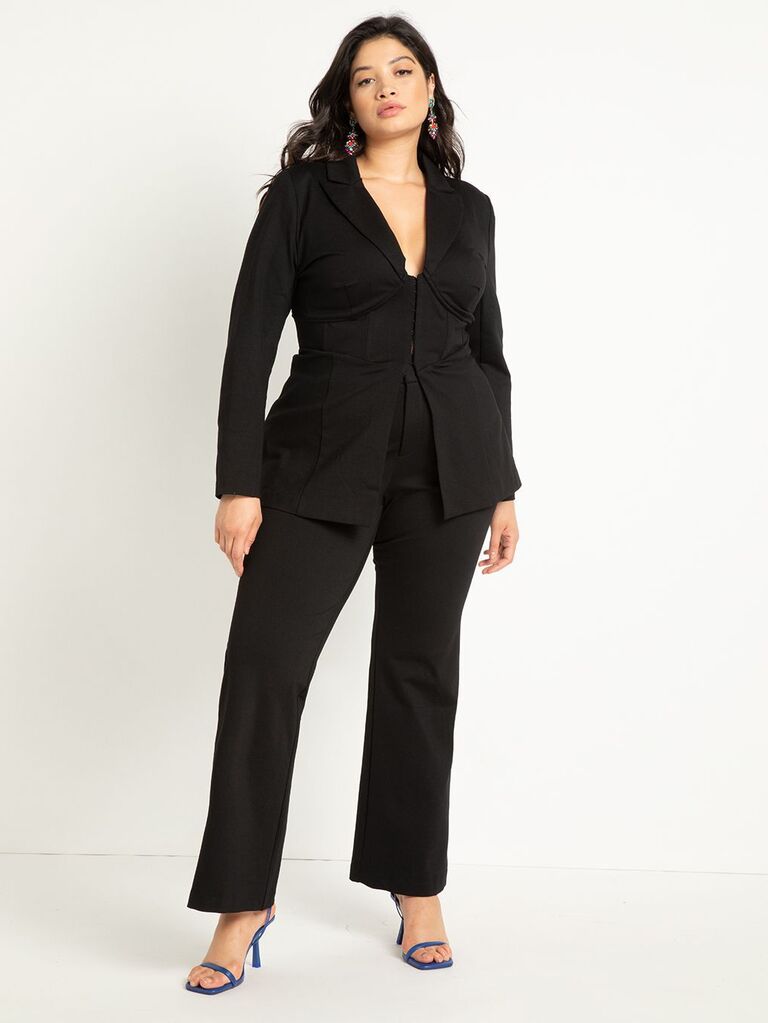 Elegant pant suits to wear to a wedding best sale