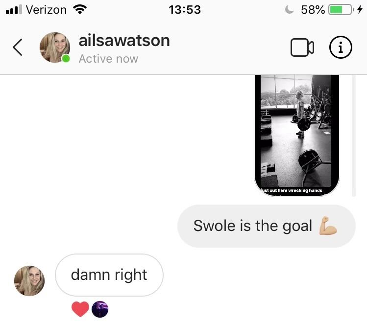 Greg sends the first DM... and they talked the whole summer