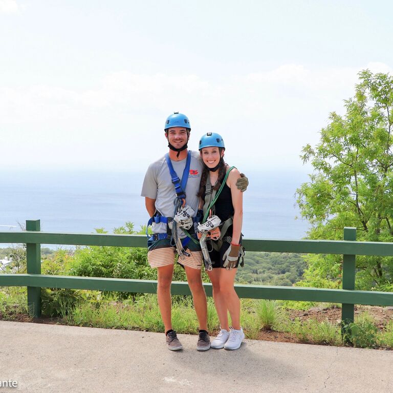 Our first trip abroad! We filled our ten day vacation in Costa Rica with ATV rides, scuba diving, zip lining, hikes in the rainforest, and local food. We were completely exhausted by the end of the trip and agreed to schedule more pool/beach time on our next adventure. 