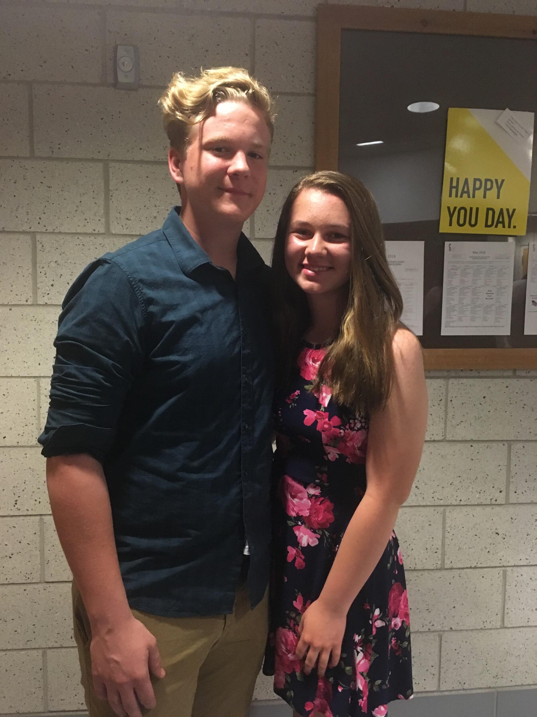 First Photo Together 
- Spring Sports Banquet 