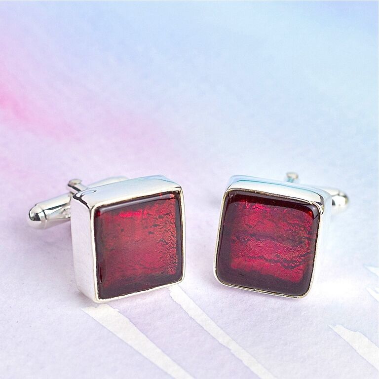 Ruby cufflinks