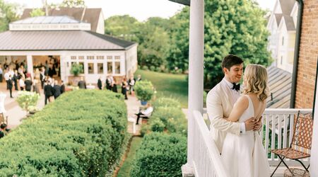 An Upscale Outdoor Wedding with a Green-and-White Floral Palette in North  Garden, Virginia