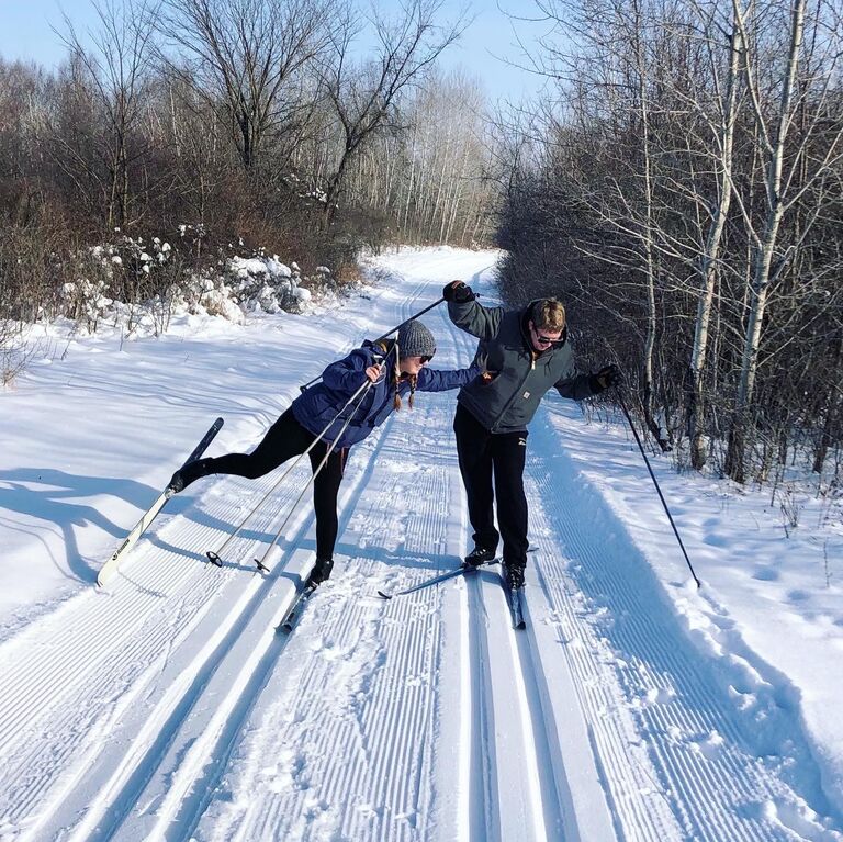 Guess who fell over first?