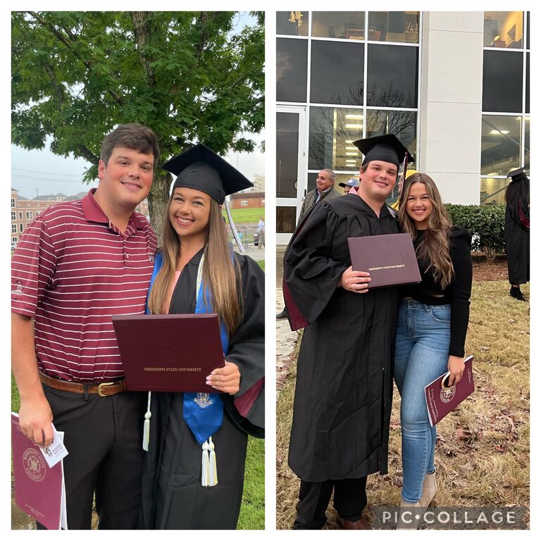 So sad our years at Mississippi State are over! I graduated in May and Jacob finally graduated in December!