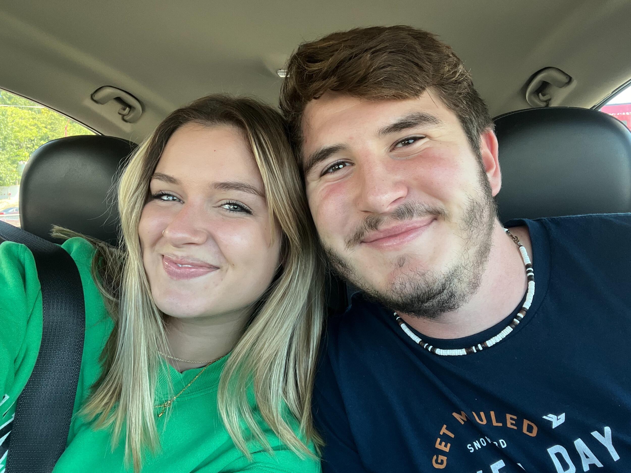 We were so excited to be going to school together for the first time at the Marshall University. 