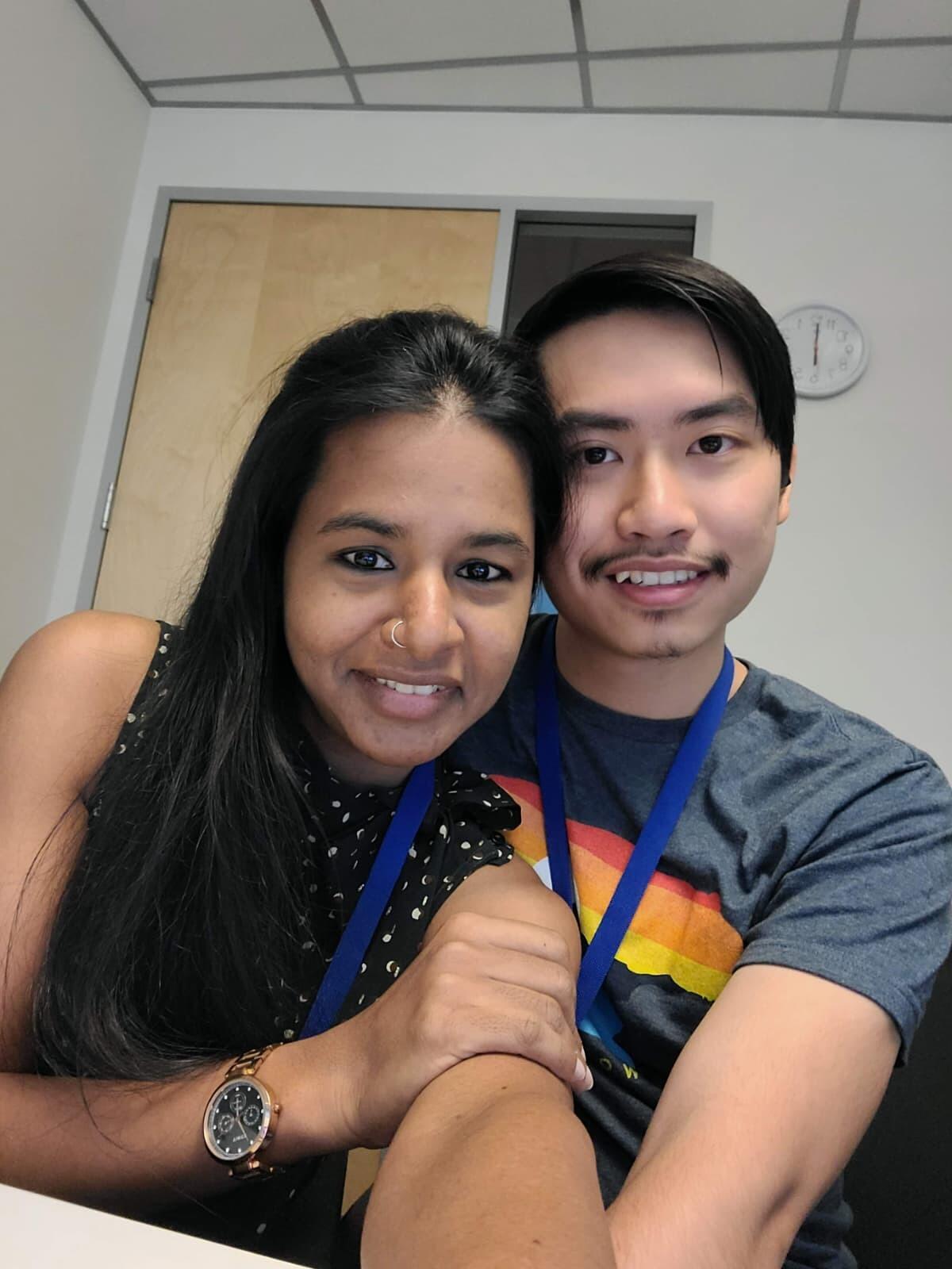 Through the hectic internship work, we always found comfort in each other.