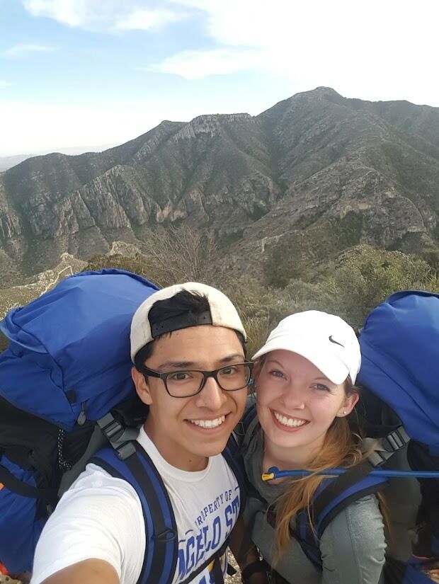 First backpacking trip together at Guadalupe Peak! This is the tallest peak in Texas!