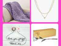 Collage of 24th anniversary gift ideas
