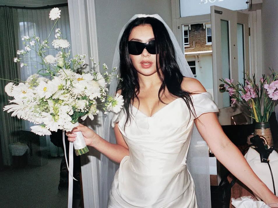 Charli xcx's wedding dress 